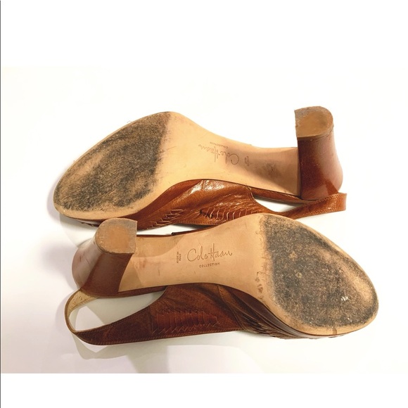 EUC 9.5 Cole Haan 4” rich brown leather sandal - Picture 5 of 6